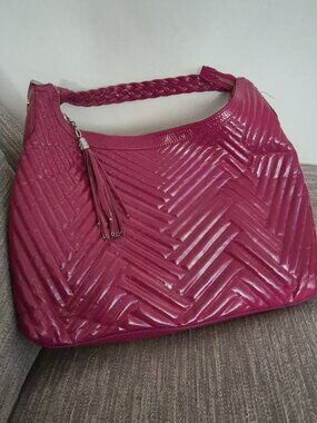 Red Patent Cole Haan Purse